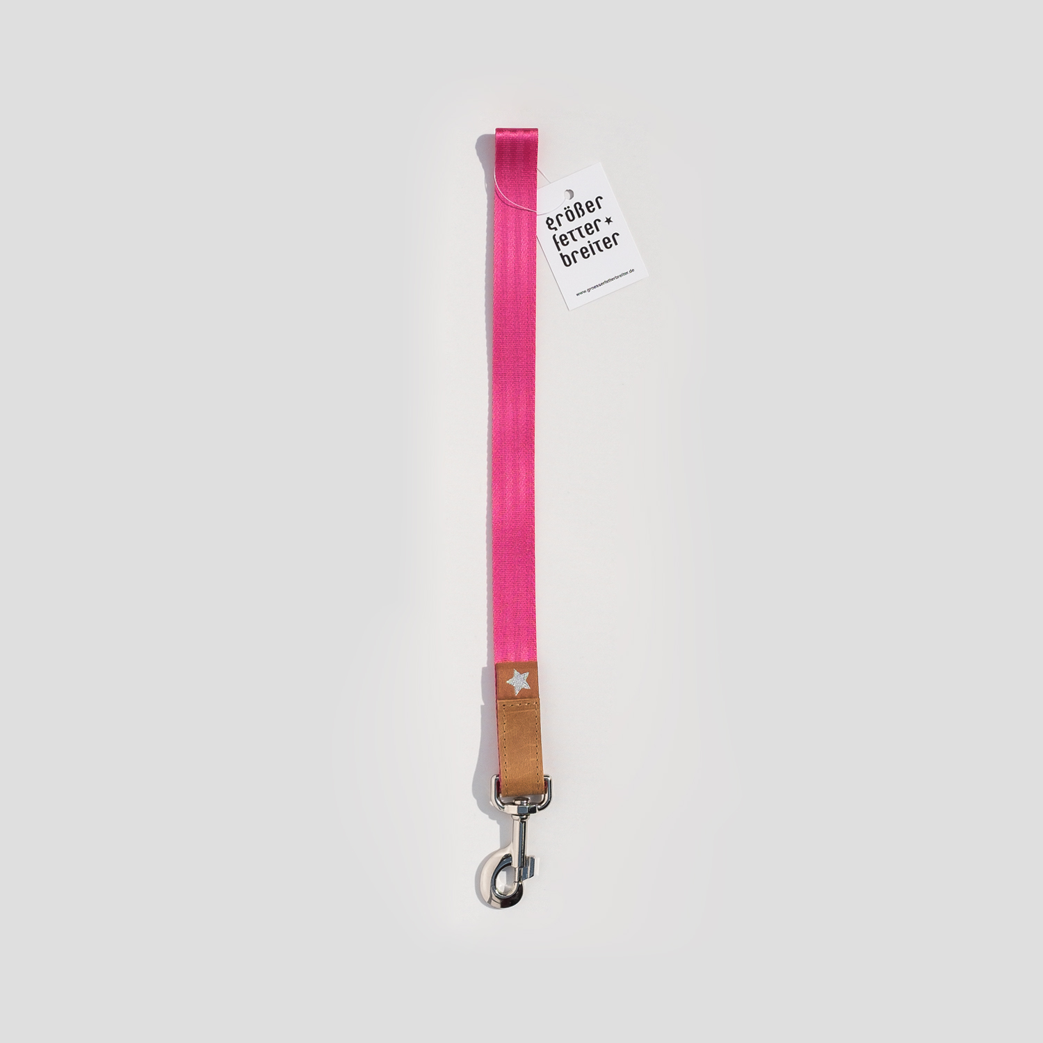 schlüsselanhänger – pink stern :: :: groesserfetterbreiter